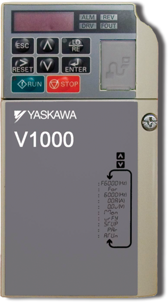 2 & 3 HP, 230 VAC Yaskawa CIMR-VUBA0010FAA - Single Phase In